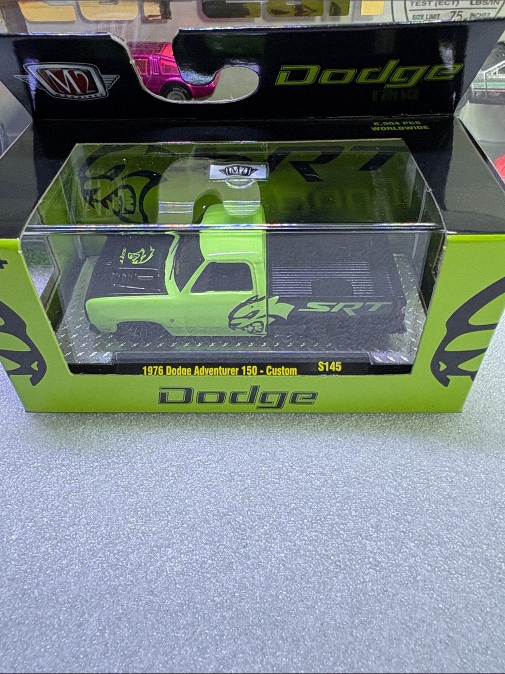 M2 Dodge 1976 Adventurer 150 Custom SRT Lime Green Die-Cast Truck